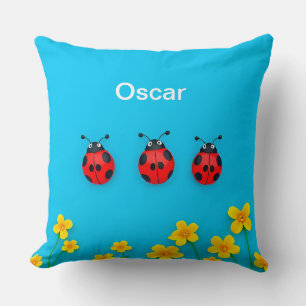 🐞 Persoonlijke Lieveheersbeestje Tuinnaam Decor V Kussen