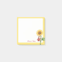 Persoonlijke Lieveheersbeestje Zonnebloem Post-Its