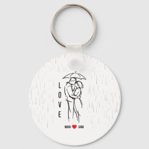 Persoonlijke Lievesleutelhanger – Aangepaste Namen Sleutelhanger
