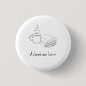 Persoonlijke Lijnkunst Kamp Mok Badge Ronde Button 3,2 Cm (Voorkant)