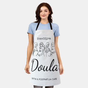 Persoonlijke Lijnkunst Midwife Doula Schort