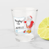 Persoonlijke lijst met namen voor kerstmis shot glas (Voorkant)