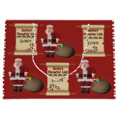 Persoonlijke lijst Naughty of Nice Large Cadeautasje (Voorkant)