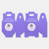 Persoonlijke Lila Drieklank, Bloem Geschenkdozen Bedankdoosjes (Ongevouwen)