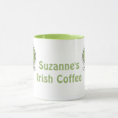 Persoonlijke Lime Green Speech Bubble Irish Coffee Mok (Midden)