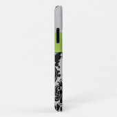 Persoonlijke Limoen, zwart, zilveren Damask Case-Mate iPhone Case (Achterkant/rechts)