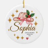 Persoonlijke Line Dancing Kerst Ornament (Achterkant)