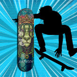 Persoonlijke LION WEED KING Persoonlijk Skateboard<br><div class="desc">Persoonlijke LION WEED KING Skating gaat over plezier maken,  en er is iets voor iedereen in ons skateboardbereik. Een geweldig pet dat een glimlach opheft! . . Veel plezier met je persoonlijke bericht... de straten schaatsen en skatepark,  of kruipen.</div>