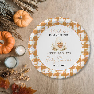 Persoonlijke Little Boo Geest Pompoen Herfst Douch Papieren Bordje