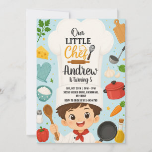 Persoonlijke Little Chef Verjaardag Kaart