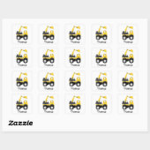 Persoonlijke Little Digger voor kinderen Vierkante Sticker (Vel)