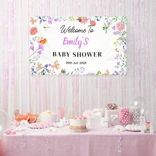 Persoonlijke Little Love Bug Baby Shower Spandoek (Feest)