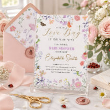 Persoonlijke Little Love Bug Baby Shower Uitnodigi