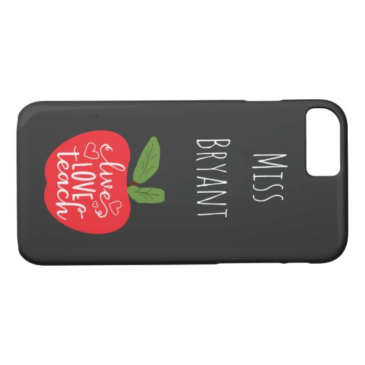 Persoonlijke Live Love Teach Case-Mate iPhone Case (Achterkant (Horizontaal))