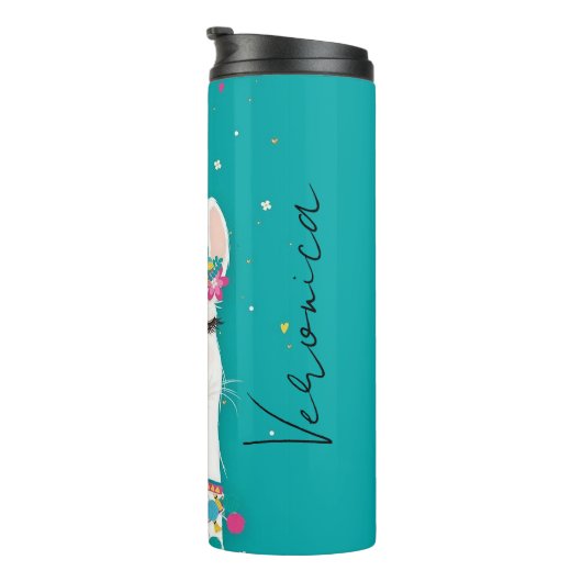 Persoonlijke Llama Thermosbeker (Geroteerd rechts)