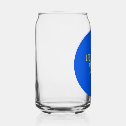 Persoonlijke Logo Blikvorm Glas (Rechts)
