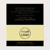 Persoonlijke Logo - Dubbele loyaliteit Visitekaartje (Buitenkant ongevouwen)