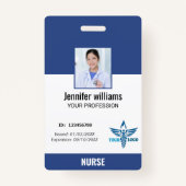 Persoonlijke Logo en foto-ID van het ziekenhuis Badge (Voorkant)