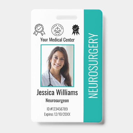 Persoonlijke Logo en foto-ID van het ziekenhuis Badge (Front)