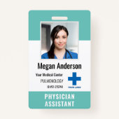 Persoonlijke Logo en foto-ID van het ziekenhuis Badge (Voorkant)