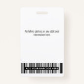 Persoonlijke Logo en foto-ID van het ziekenhuis Badge (Achterkant)