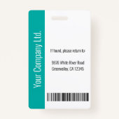 Persoonlijke Logo en foto-ID van het ziekenhuis Badge (Achterkant)