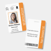 Persoonlijke Logo en foto-ID van het ziekenhuis Badge (Front & Back)