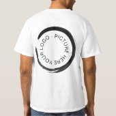 Persoonlijke logo- en QR-code T-shirt (Achterkant)