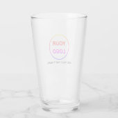 Persoonlijke Logo en Tekst Bierglazen Glas (Achterkant)