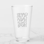 Persoonlijke Logo en Tekst Bierglazen Glas (Achterkant)