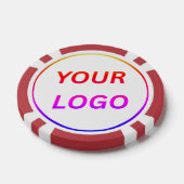 Persoonlijke Logo en Tekst Cool Rode Pokerfiches Poker Chips (Enkel)