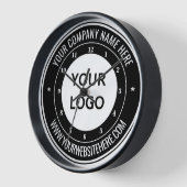 Persoonlijke Logo en tekstklok voor uw bedrijf (Hoek)