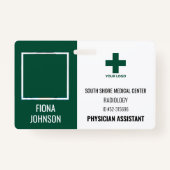 Persoonlijke Logo foto-ID van medisch medewerker Badge (Voorkant)