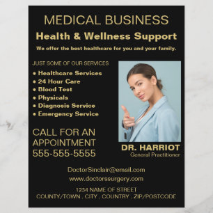 Persoonlijke Logo, huisarts, verpleegster Flyer