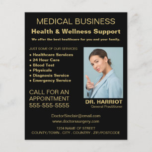 Persoonlijke Logo, huisarts, verpleegster Flyer