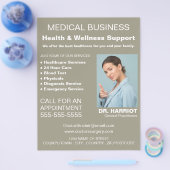 Persoonlijke Logo, huisarts, verpleegster Flyer (Enkel)