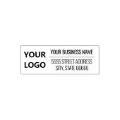 Persoonlijke Logo Naam Adres Zelfinkende Stempel (Design)