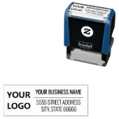 Persoonlijke Logo Naam Adres Zelfinkende Stempel (In situ)
