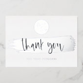 Persoonlijke Logo QR Code Korting Dank U Kaart (Voorkant)