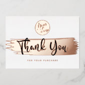 Persoonlijke Logo QR Code Korting Dank U Kaart (Voorkant)