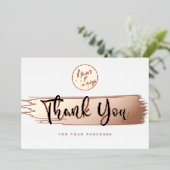 Persoonlijke Logo QR Code Korting Dank U Kaart (Staand Voorkant)