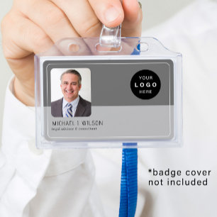 Persoonlijke logo QR-streepjescode-ID voor werknem Badge