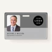 Persoonlijke logo QR-streepjescode-ID voor werknem Badge (Voorkant)