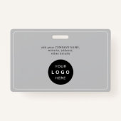 Persoonlijke logo QR-streepjescode-ID voor werknem Badge (Achterkant)