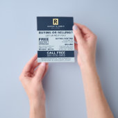 Persoonlijke Logo, Realtor, Estate Agent Flyer (Hand)