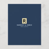 Persoonlijke Logo, Realtor, Estate Agent Flyer (Achterkant)