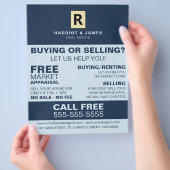 Persoonlijke Logo, Realtor, Estate Agent Flyer (Hand)