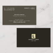 Persoonlijke Logo, stijlvolle juridische professio Visitekaartje (Voorkant / Achterkant)