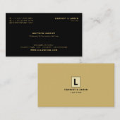 Persoonlijke Logo, stijlvolle juridische professio Visitekaartje (Voorkant / Achterkant)