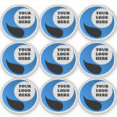 Persoonlijke Logo Transparante Vinyl Stickers (Voorkant)